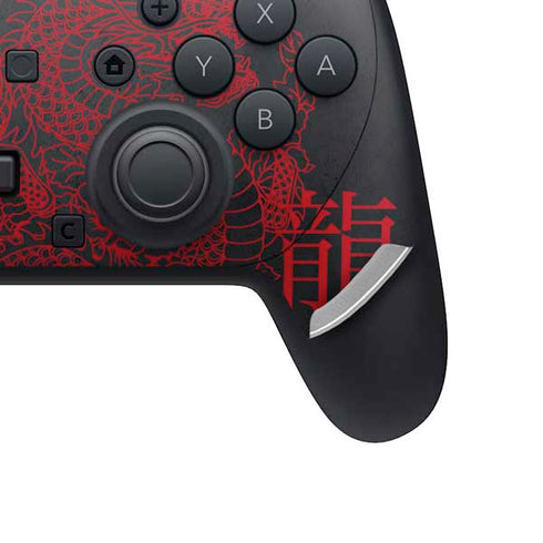 Red Dragon Nintendo Switch 2 (2025) Pro Controller Skin