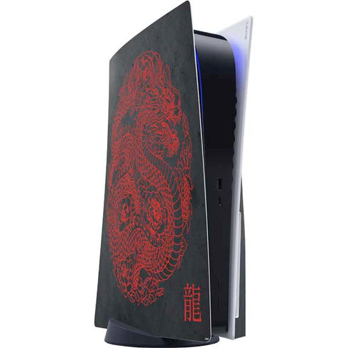 Red Dragon PlayStation PS5 Skins