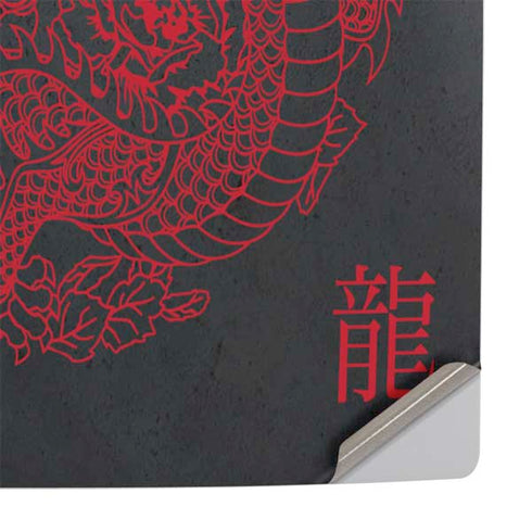 Red Dragon PS5 Pro Console Skin