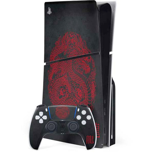 Red Dragon PlayStation PS5 Skins