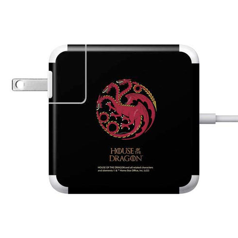 HBO House of the Dragon Red Tararyen Sigil 85W Power Adapter (15 and 17 inch MacBook Pro Charger) Skin