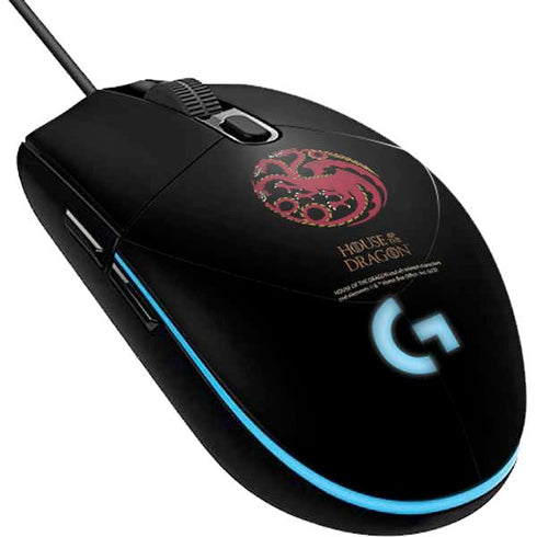 HBO House of the Dragon Red Tararyen Sigil G203 Prodigy RGB Wired Gaming Mouse Skin