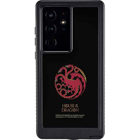 HBO House of the Dragon Red Tararyen Sigil Galaxy S24 Ultra Waterproof Case