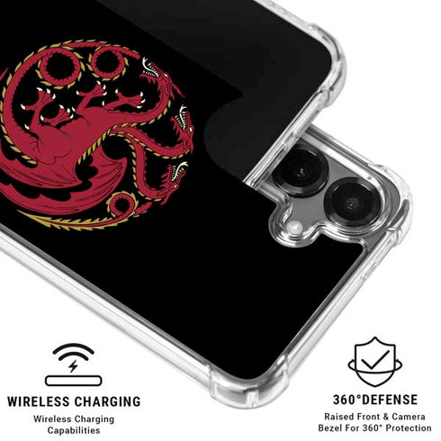 HBO House of the Dragon Red Tararyen Sigil Galaxy S26 Plus Clear Case