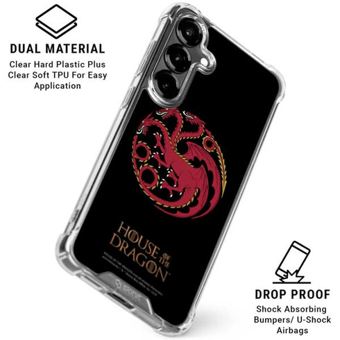 HBO House of the Dragon Red Tararyen Sigil Galaxy S26 Plus Clear Case