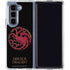 HBO House of the Dragon Red Tararyen Sigil Galaxy Z Fold5 5G Clear Case