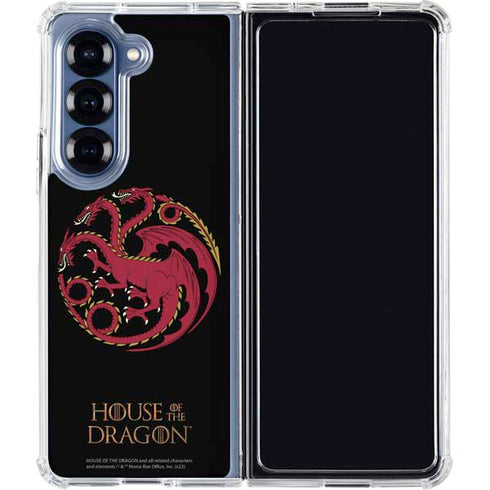 HBO House of the Dragon Red Tararyen Sigil Galaxy Z Fold6 Clear Case