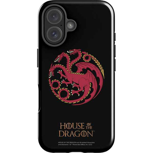 HBO House of the Dragon Red Tararyen Sigil iPhone 16 Plus Impact Case