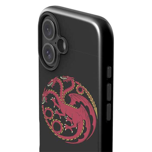 HBO House of the Dragon Red Tararyen Sigil iPhone 16 Plus Impact Case
