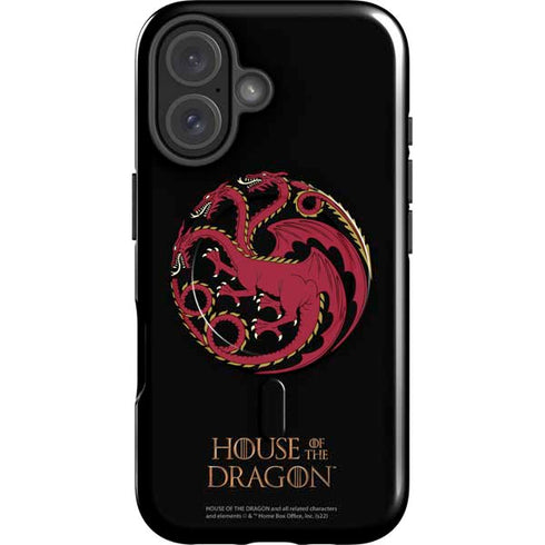 HBO House of the Dragon Red Tararyen Sigil iPhone 16 Plus Magsafe Impact Case