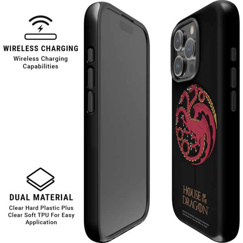 HBO House of the Dragon Red Tararyen Sigil iPhone 16 Pro Magsafe Impact Case