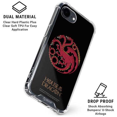 HBO House of the Dragon Red Tararyen Sigil iPhone 16e Clear Case
