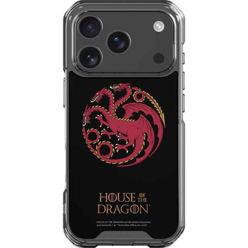 HBO House of the Dragon Red Tararyen Sigil iPhone 18 Pro Clear Case