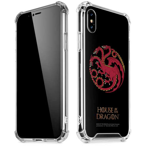 HBO House of the Dragon Red Tararyen Sigil iPhone X/XS Clear Case