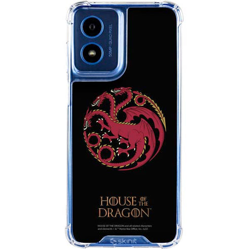 HBO House of the Dragon Red Tararyen Sigil Moto G 5G (2024) Clear Case