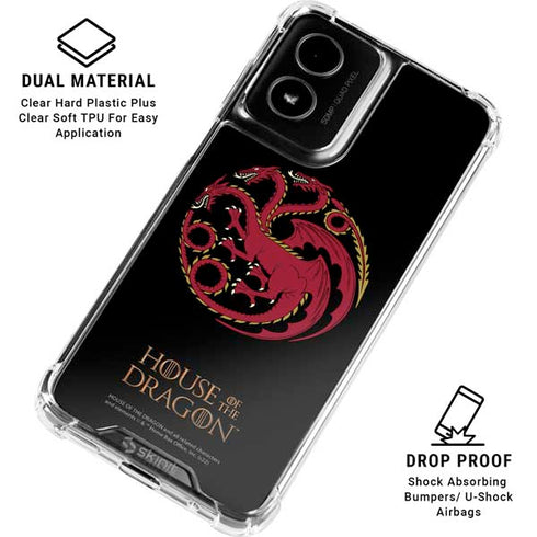 HBO House of the Dragon Red Tararyen Sigil Moto G Power 5G (2024) Clear Case