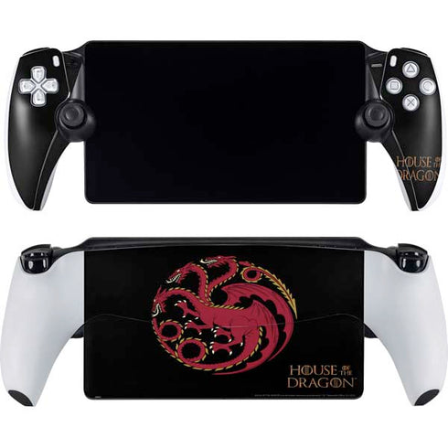 HBO House of the Dragon Red Tararyen Sigil PlayStation Portal Remote Player Skin