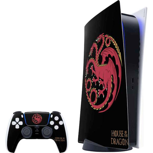 HBO House of the Dragon Red Tararyen Sigil PlayStation PS5 Skins