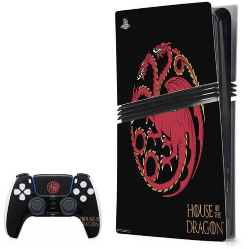 HBO House of the Dragon Red Tararyen Sigil PlayStation PS5 Skins