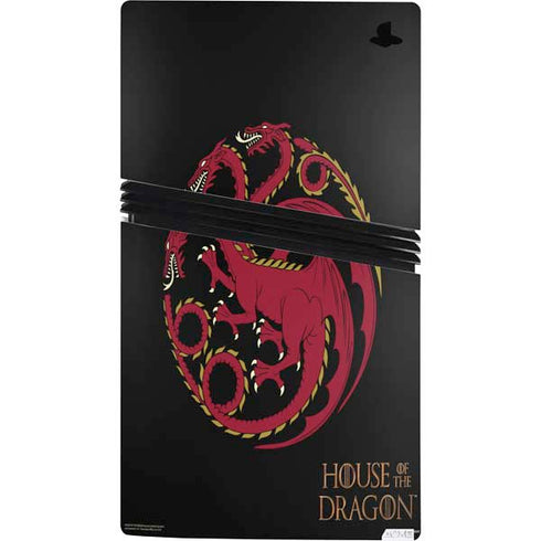 HBO House of the Dragon Red Tararyen Sigil PS5 Pro Bundle Skin