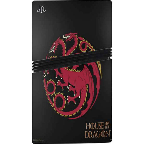 HBO House of the Dragon Red Tararyen Sigil PS5 Pro Console Skin