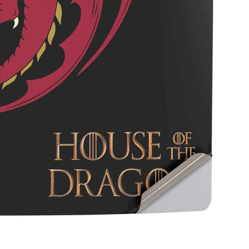 HBO House of the Dragon Red Tararyen Sigil PS5 Pro Disk Console Skin