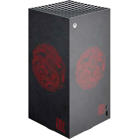 Red Dragon XBox Series X Digital Edition Console Skin