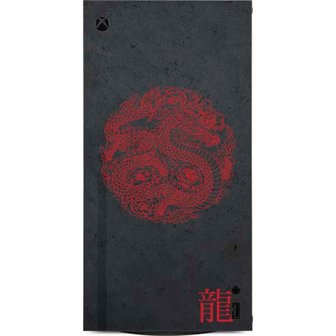 Red Dragon XBox Series X Digital Edition Console Skin