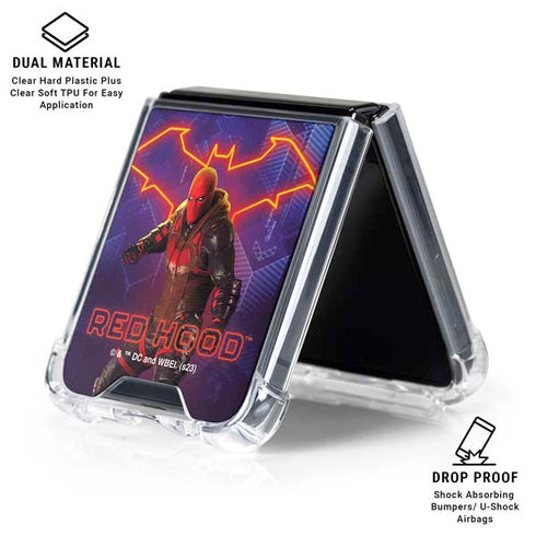 DC Comics Gotham Knights Red Hood Galaxy Z Flip6 Clear Case