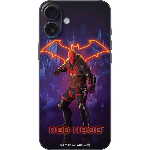 DC Comics Gotham Knights Red Hood iPhone 16 Plus Skin
