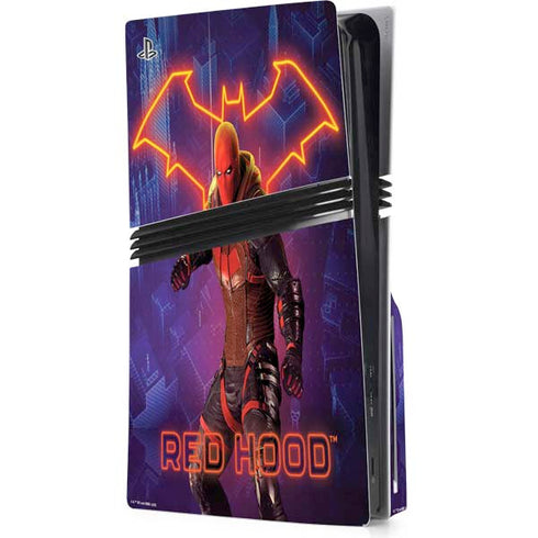 DC Comics Gotham Knights Red Hood PS5 Pro Disk Console Skin