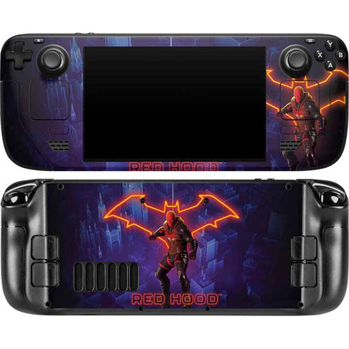DC Comics Gotham Knights Red Hood Steam Deck Handheld Gaming Computer OLED Skin