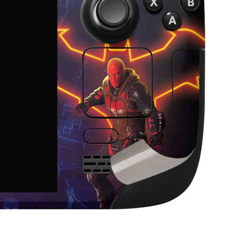 DC Comics Gotham Knights Red Hood Steam Deck Handheld Gaming Computer OLED Skin