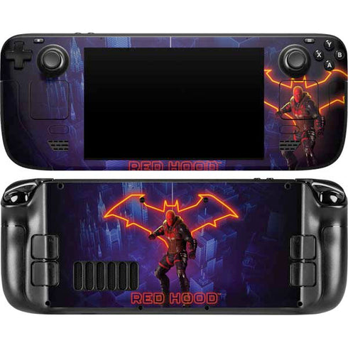 DC Comics Gotham Knights Red Hood Steam Deck Handheld Gaming Computer Skin