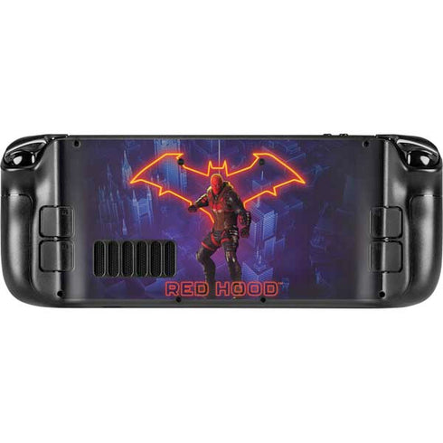 DC Comics Gotham Knights Red Hood Steam Deck Handheld Gaming Computer Skin