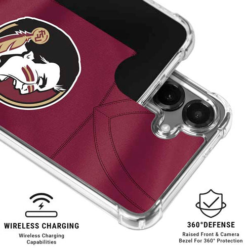 Florida State University Red Jersey Galaxy S26 Clear Case