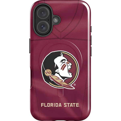 Florida State University Red Jersey iPhone 16 Magsafe Impact Case