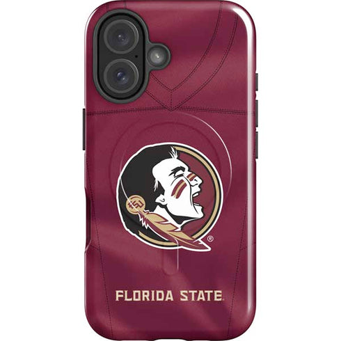Florida State University Red Jersey iPhone 16 Plus Magsafe Impact Case