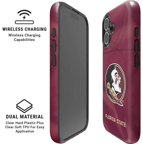 Florida State University Red Jersey iPhone 16 Plus Magsafe Impact Case