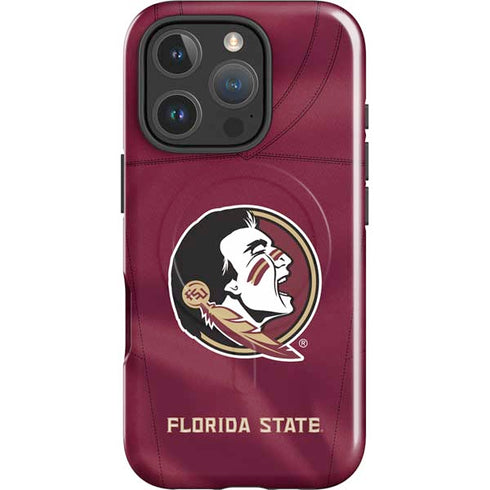 Florida State University Red Jersey iPhone 16 Pro Max Magsafe Impact Case