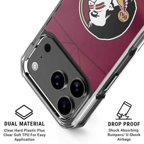 Florida State University Red Jersey iPhone 18 Pro Clear Case