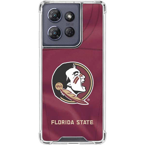 Florida State University Red Jersey Moto G Power 5G (2025) Clear Case