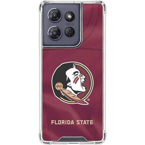Florida State University Red Jersey Moto G Stylus 5G (2025) Clear Case