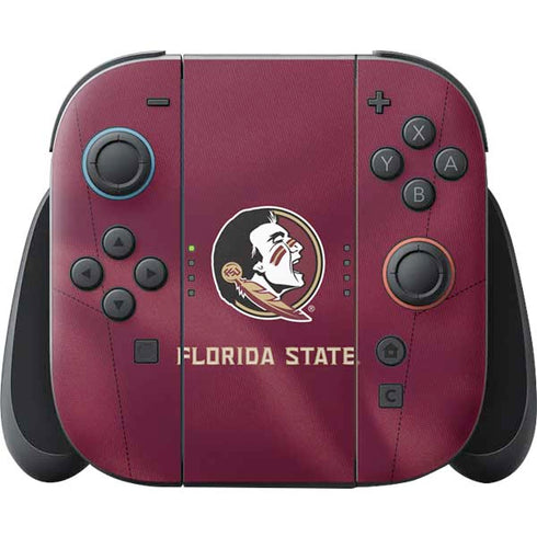 Florida State University Red Jersey Nintendo Switch 2 (2025) Joy-Con Controller Skin
