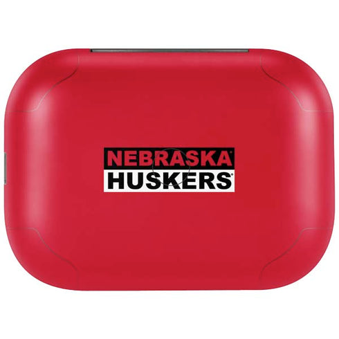 University of Nebraska Red Huskers Amazon Echo Buds Skin
