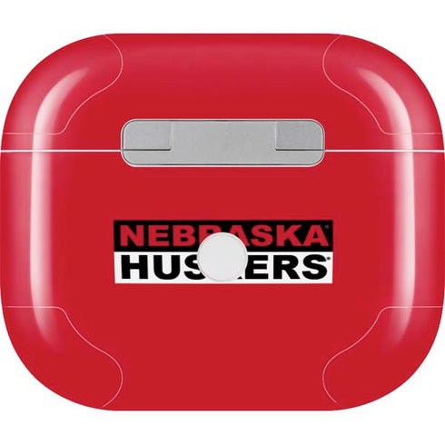 University of Nebraska Red Huskers Apple AirPods (3rd Gen 2021) Skin