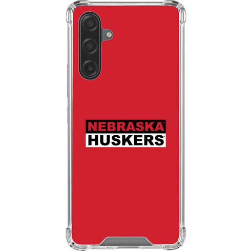 University of Nebraska Red Huskers Galaxy A17 Clear Case
