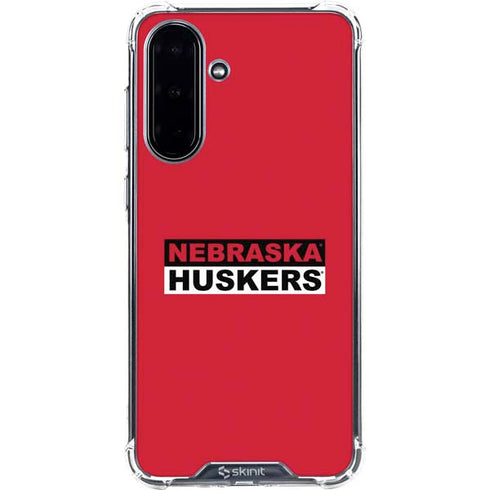University of Nebraska Red Huskers Galaxy A36 5G Clear Case