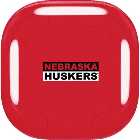 University of Nebraska Red Huskers Galaxy Buds Live Skin