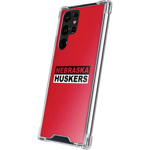 University of Nebraska Red Huskers Galaxy S23 Ultra Clear Case